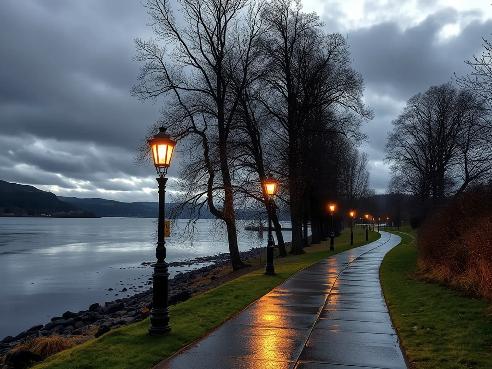 Inverness, Scottish Highlands — the village and the road out to the tour stops