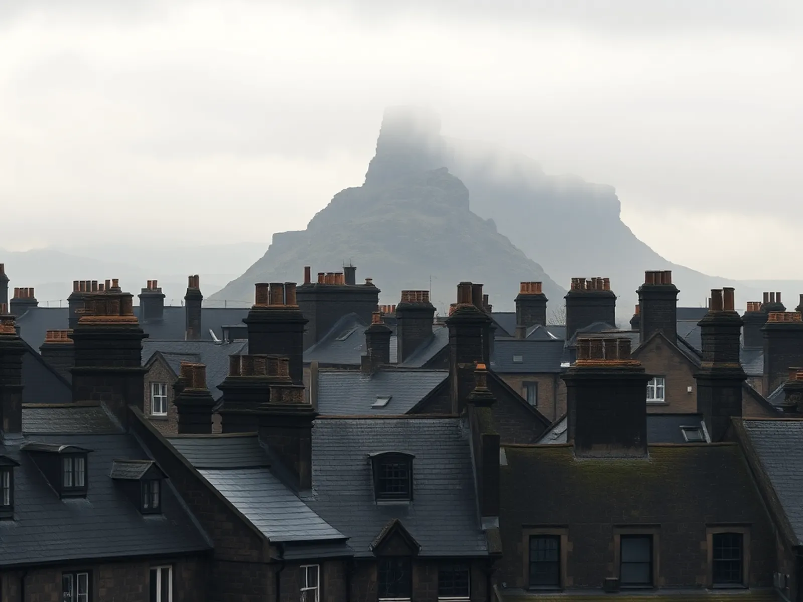 Edinburgh, Scotland — the village and the road out to the tour stops